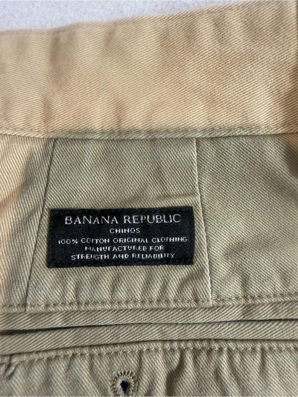 Banana Republic Men's Flat Front Shorts in Tan